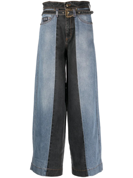 Versace Jeans Couture High-rise Wide-leg Jeans - Blue 