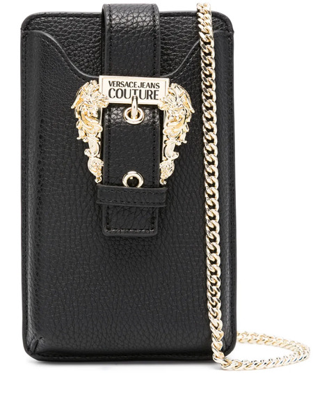  Versace Jeans Couture Logo-buckle Faux-leather Wallet - Black 