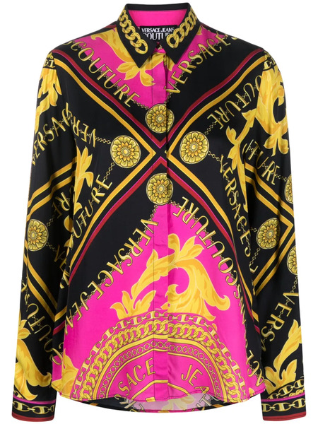  Versace Jeans Couture Logo Couture-print Shirt - Black 