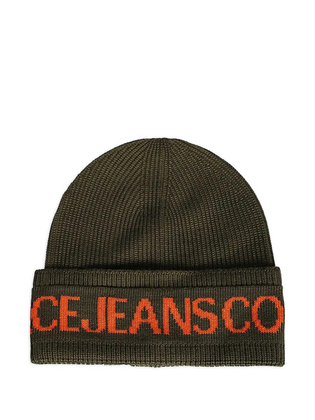  Versace Jeans Couture Logo-embroidered Beanie - Green 