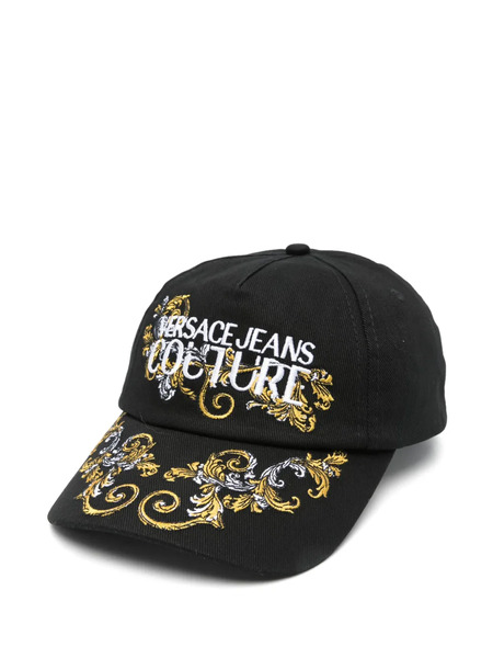  Versace Jeans Couture Logo-embroidered Cap - Black 