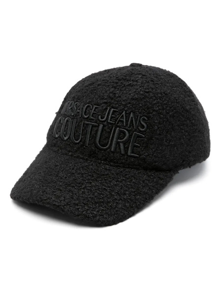  Versace Jeans Couture Logo-embroidered Fleece Baseball Cap - Black 