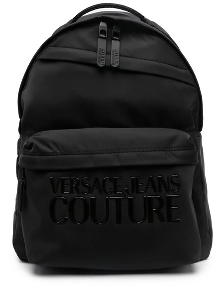  Versace Jeans Couture Logo-lettering Backpack - Black 