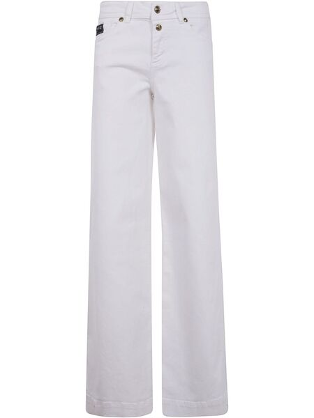  Versace Jeans Couture Logo-lettering Jeans - White 