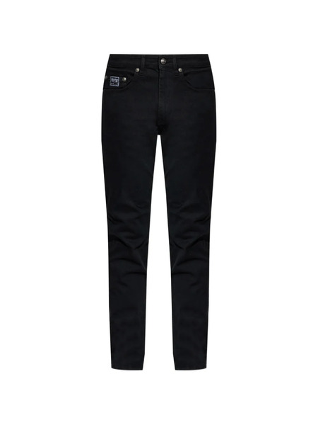  Versace Jeans Couture Logo Patch Jeans - Black 