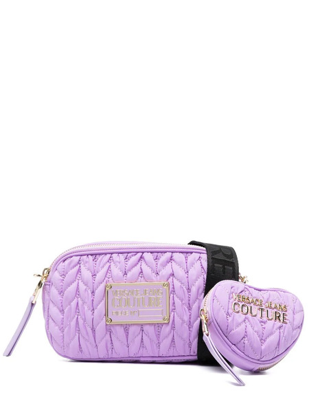  Versace Jeans Couture Logo-plaque Crossbody Bag - Purple 
