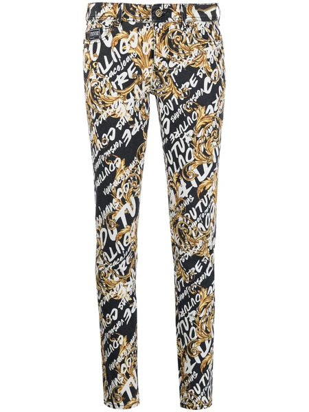  Versace Jeans Couture Logo-print Jeans - Black 