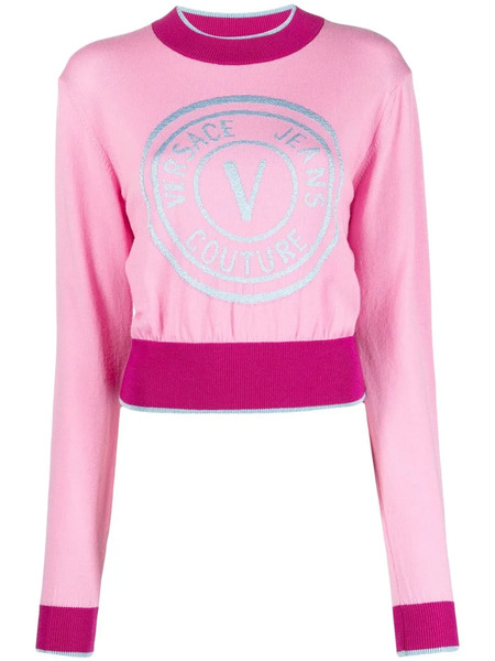  Versace Jeans Couture Logo-print Jumper - Pink 