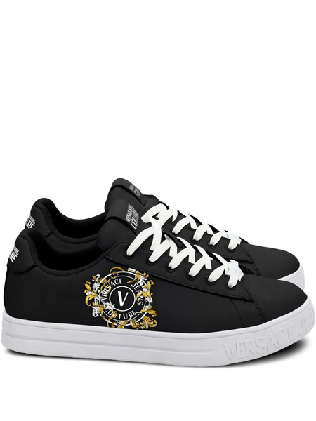  Versace Jeans Couture Logo-print Sneakers - Black 