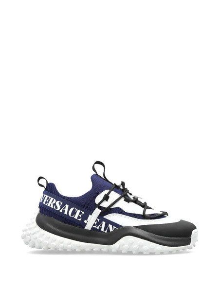  Versace Jeans Couture Logo-ptint Sneakers - White 