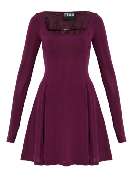  Versace Jeans Couture Long-sleeve Cut-out Mini Dress - Red 