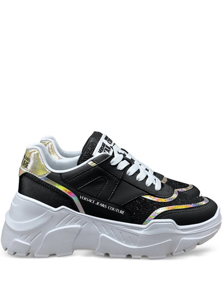  Versace Jeans Couture Panelled Sneakers - Black 