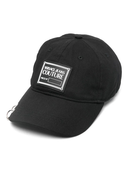  Versace Jeans Couture Piece Number Piercing Cap - Black 