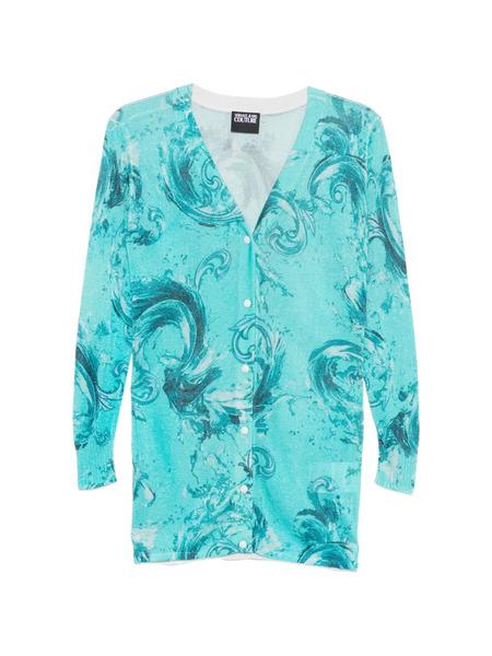  Versace Jeans Couture Printed Cardigan - Blue 