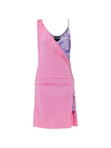  Versace Jeans Couture Printed Mini Dress - Pink 