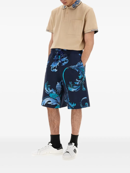  Versace Jeans Couture Printed Shorts - Blue 