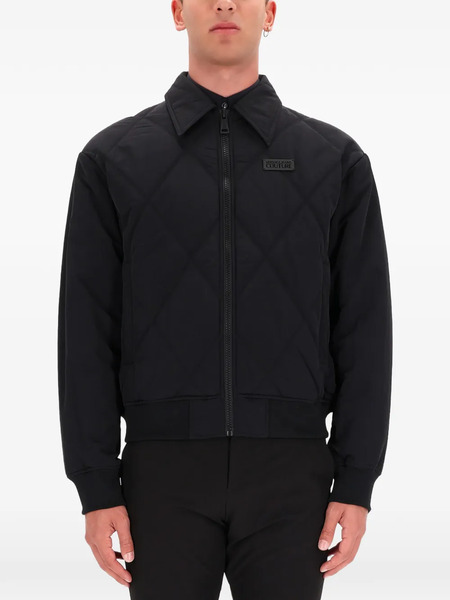  Versace Jeans Couture Quilted Padded Jacket - Black 