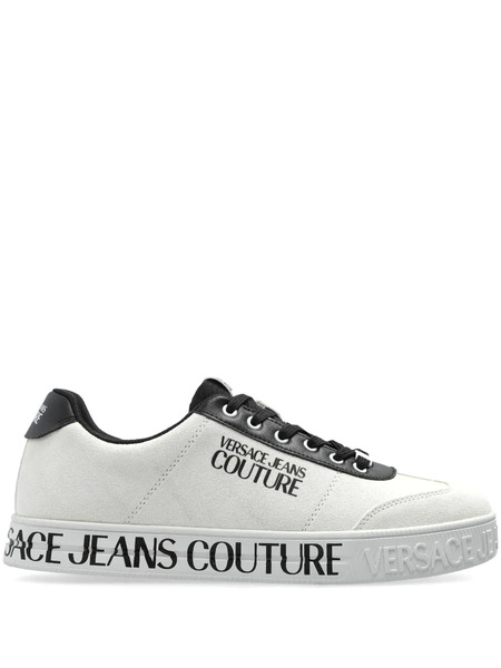  Versace Jeans Couture Suede Trainers - White 