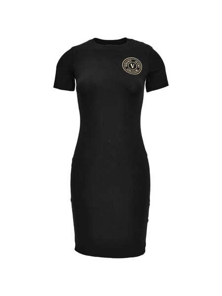  Versace Jeans Couture V-emblem Dress - Black 