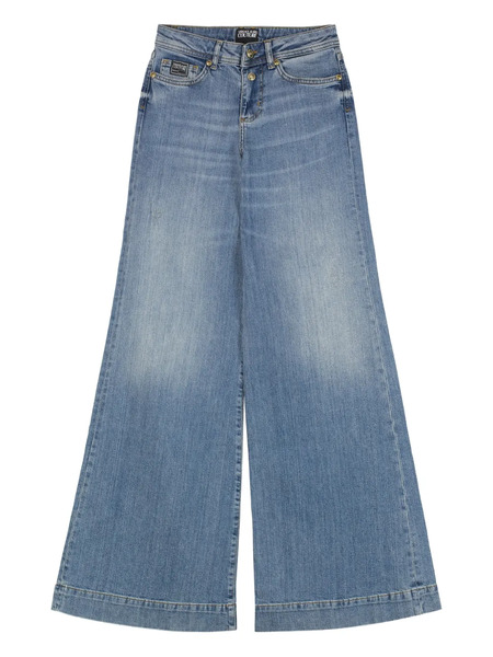  Versace Jeans Couture Wide-leg Five-pocket Jeans - Blue 