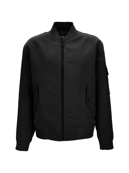  Versace Jeans Couture Zip Ribbed Jacket - Black 