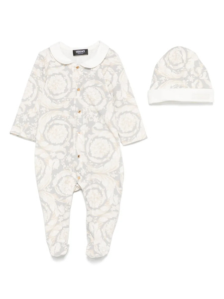  Versace Kids Barocco-print Pajamas - Neutrals 