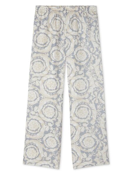  Versace Kids Barocco Silk Track Pants - Grey 
