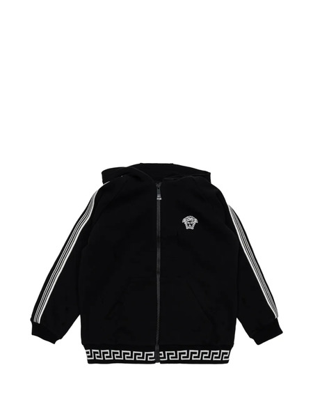  Versace Kids Embroidered Hoodie - Black 