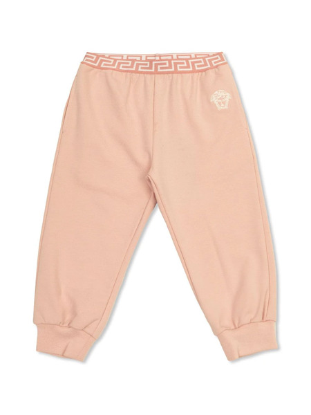  Versace Kids Embroidered-logo Sweatpants - Pink 