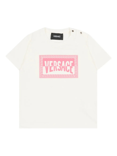  Versace Kids Graphic Short-sleeve T-shirt - Neutrals 