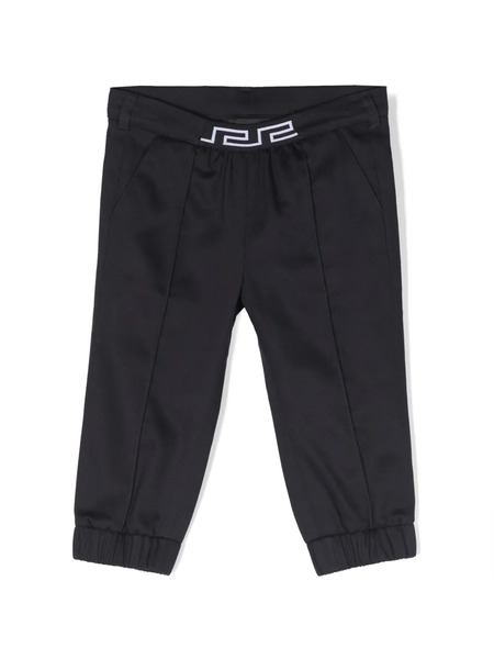  Versace Kids Greca-detailed Twill Trousers - Blue 