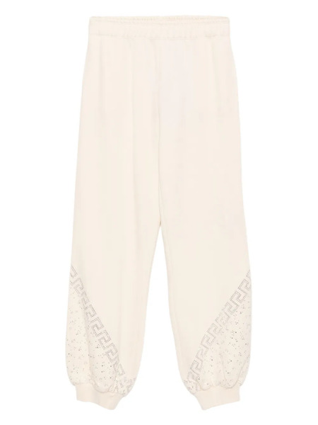  Versace Kids Greca-embroidered Track Pants - Neutrals 