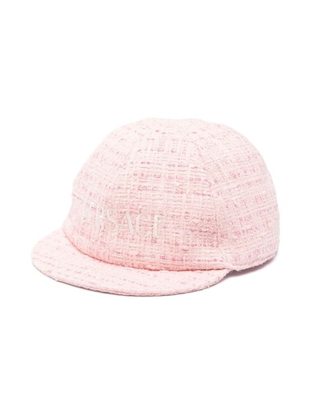  Versace Kids Logo-embroidered Cap - Pink 