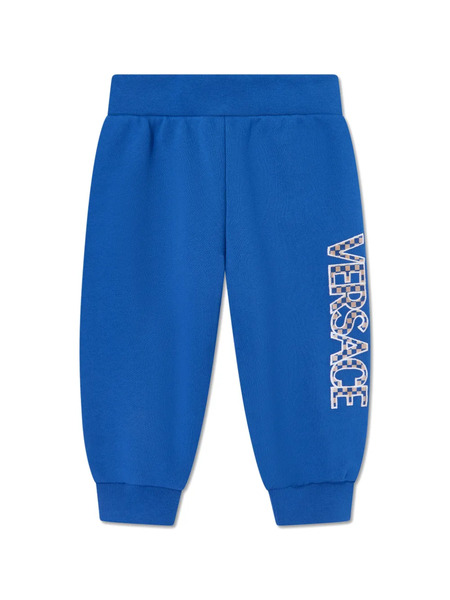  Versace Kids Logo-embroidered Track Pants - Blue 