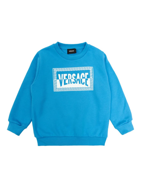  Versace Kids Logo Graphic Sweatshirt - Blue 