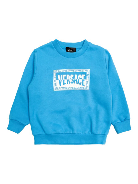  Versace Kids Logo Graphic Sweatshirt - Blue 