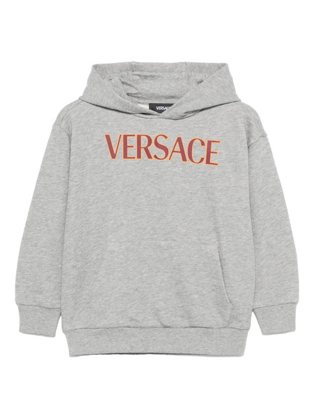  Versace Kids Logo-print Hoodie - Grey 