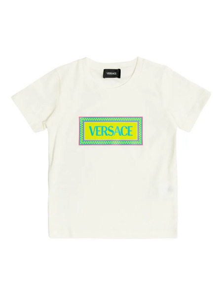  Versace Kids Logo-print T-print - White 