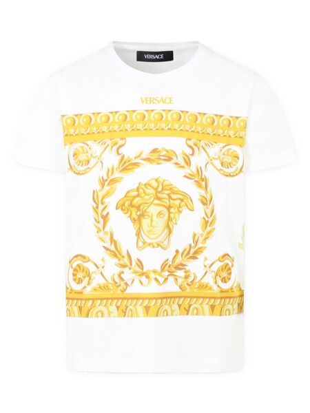  Versace Kids Logo-print T-shirt - White 