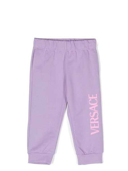  Versace Kids Logo-print Track Pants - Purple 