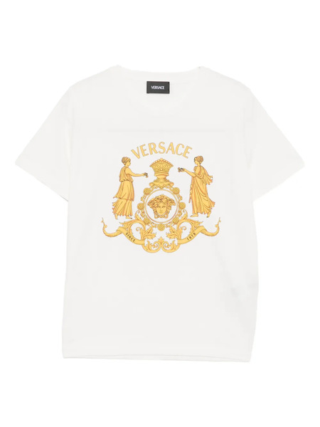  Versace Kids Logo-printed T-shirt - White 