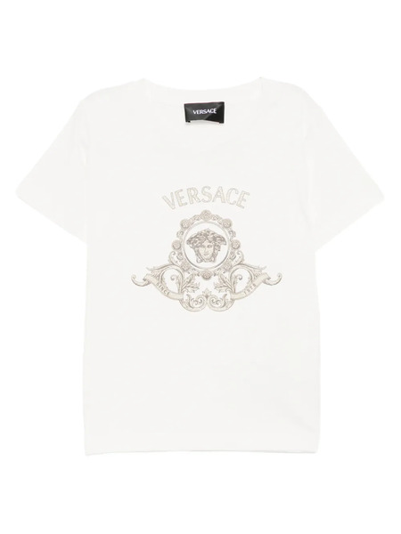  Versace Kids Logo-printed T-shirt - White 