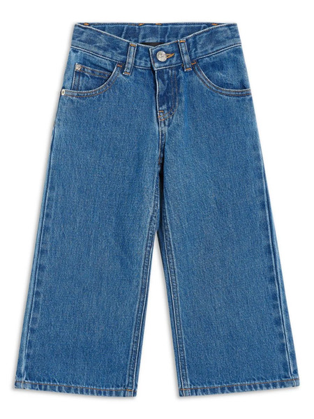  Versace Kids Low-rise Wide-leg Jeans - Blue 