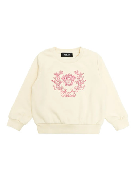  Versace Kids Medusa Crest Sweatshirt - White 