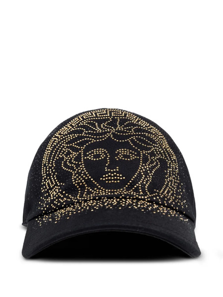  Versace Kids Medusa-embellished Baseball Cap - Black 