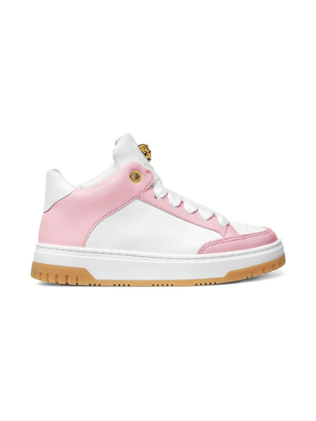  Versace Kids Medusa Plaque Trainers - White 
