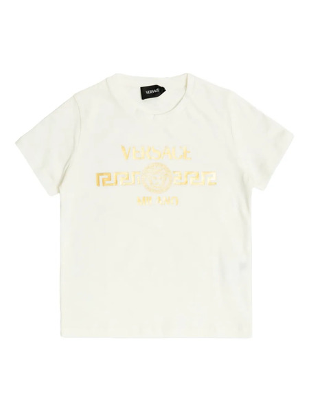  Versace Kids Medusa-print T-shirt - Neutrals 