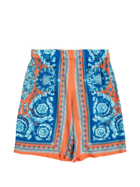  Versace Kids Patterned Casual Shorts - Blue 
