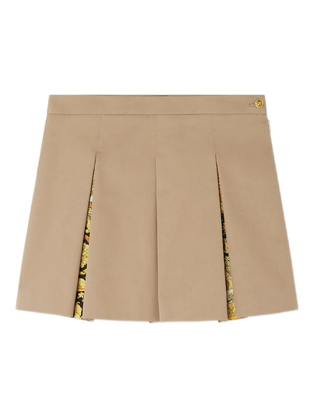  Versace Kids Pleated Miniskirt - Brown 