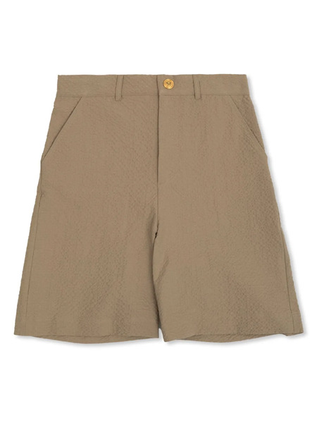 Versace Kids Seersucker Shorts - Brown 